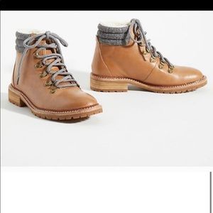 Anthopologie Tan Hiking Shoes